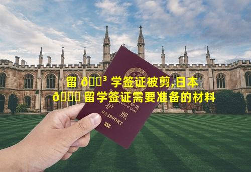 留 🌳 学签证被剪,日本 🕊 留学签证需要准备的材料